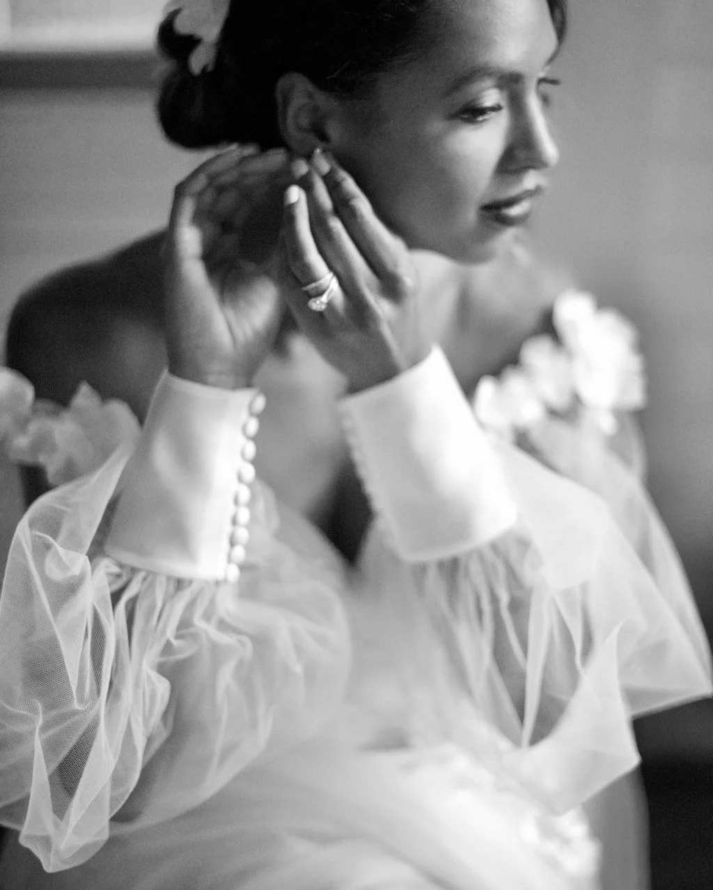 Camille gown, layers of sheer ultra feminine softness🌸🌿
Photography @iragelormino 
Hair and Makeup @kristyohairmakeup 
Model @tjkxx_ in such a gorgeous setting 
@eryldenehistoric 
#louisealvarez #louisealvarezcouture #collection #weddingshoot #wedd