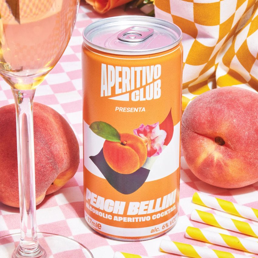 APERITIVO CLUB PEACH BELLINI 187ML CAN