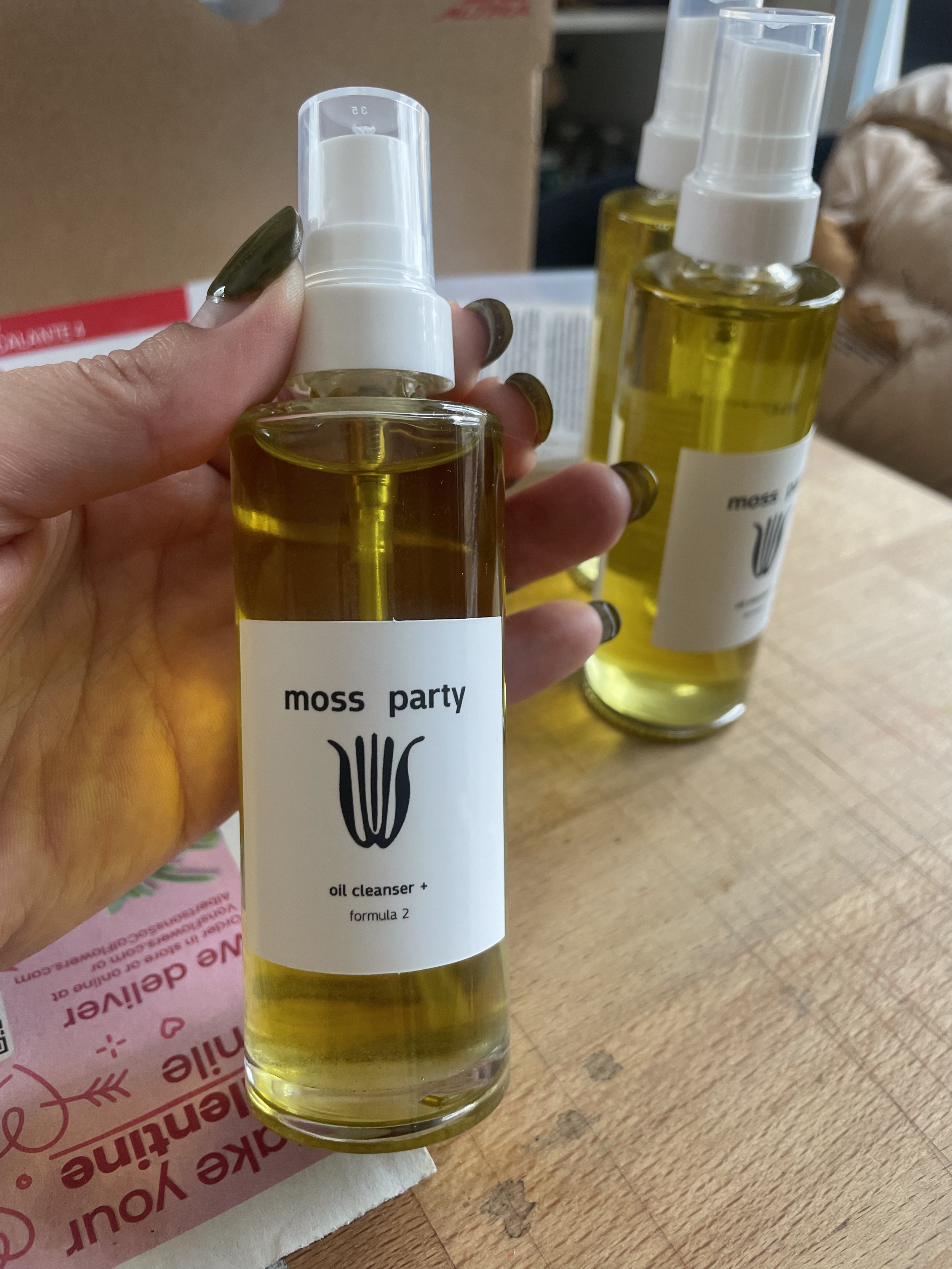 we love our Muti use oil cleanser/ skin treatment!  Inspiration of multi use products started with Dr. Bronners Castile soap:)