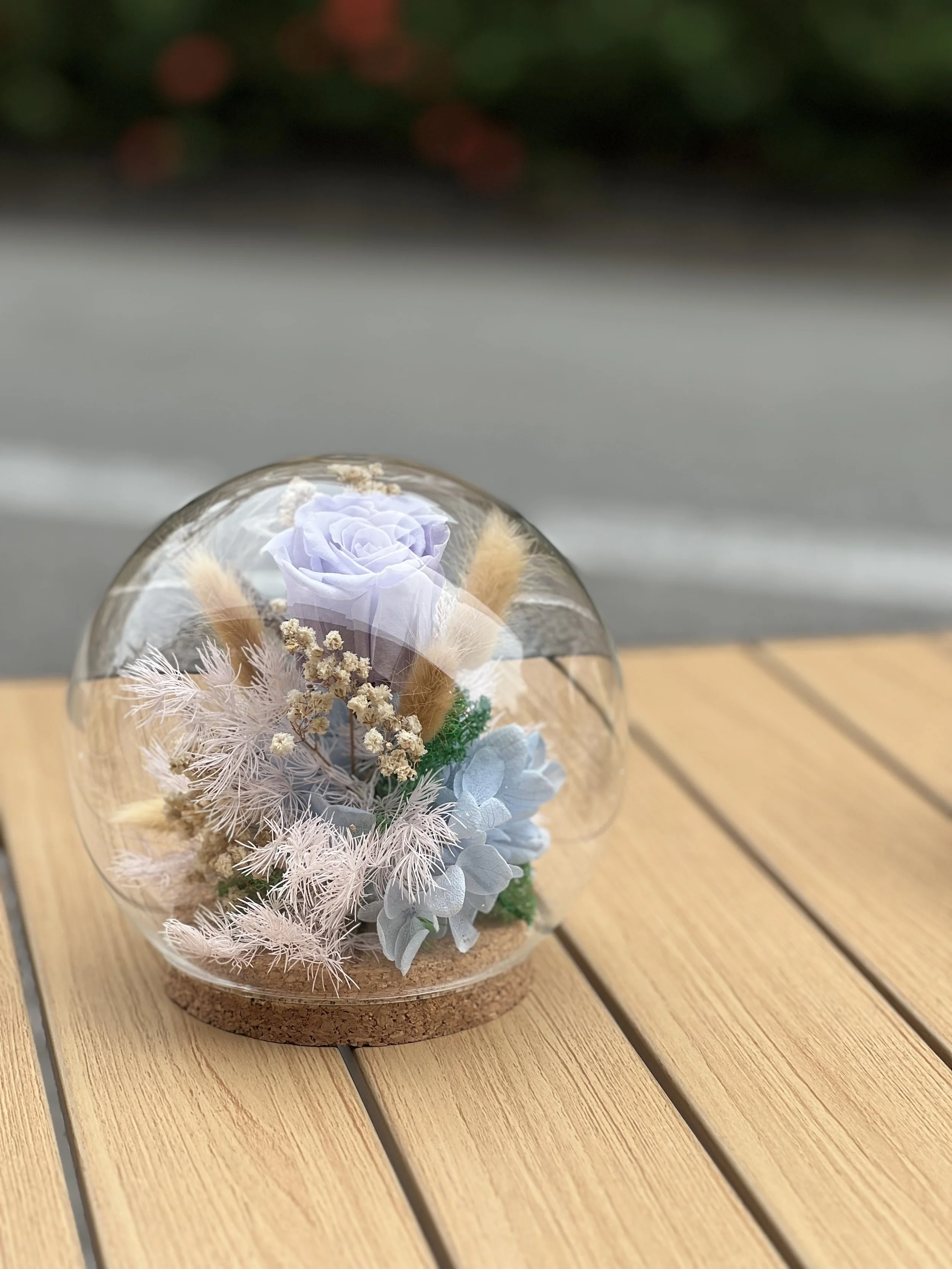 Small Special Preserved Dome (Lilac Rose)