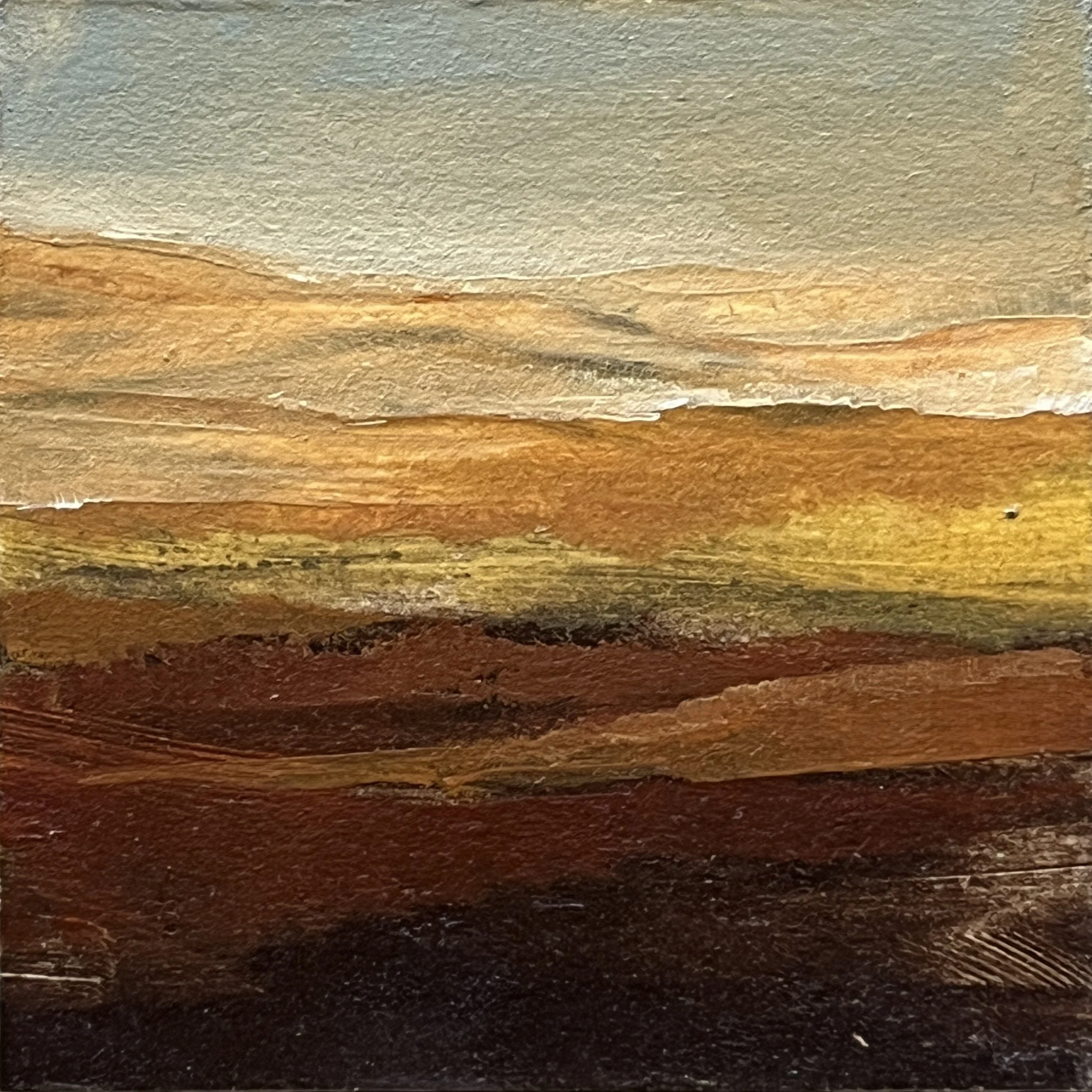 Mini Square Oil Study 6 (3x3")