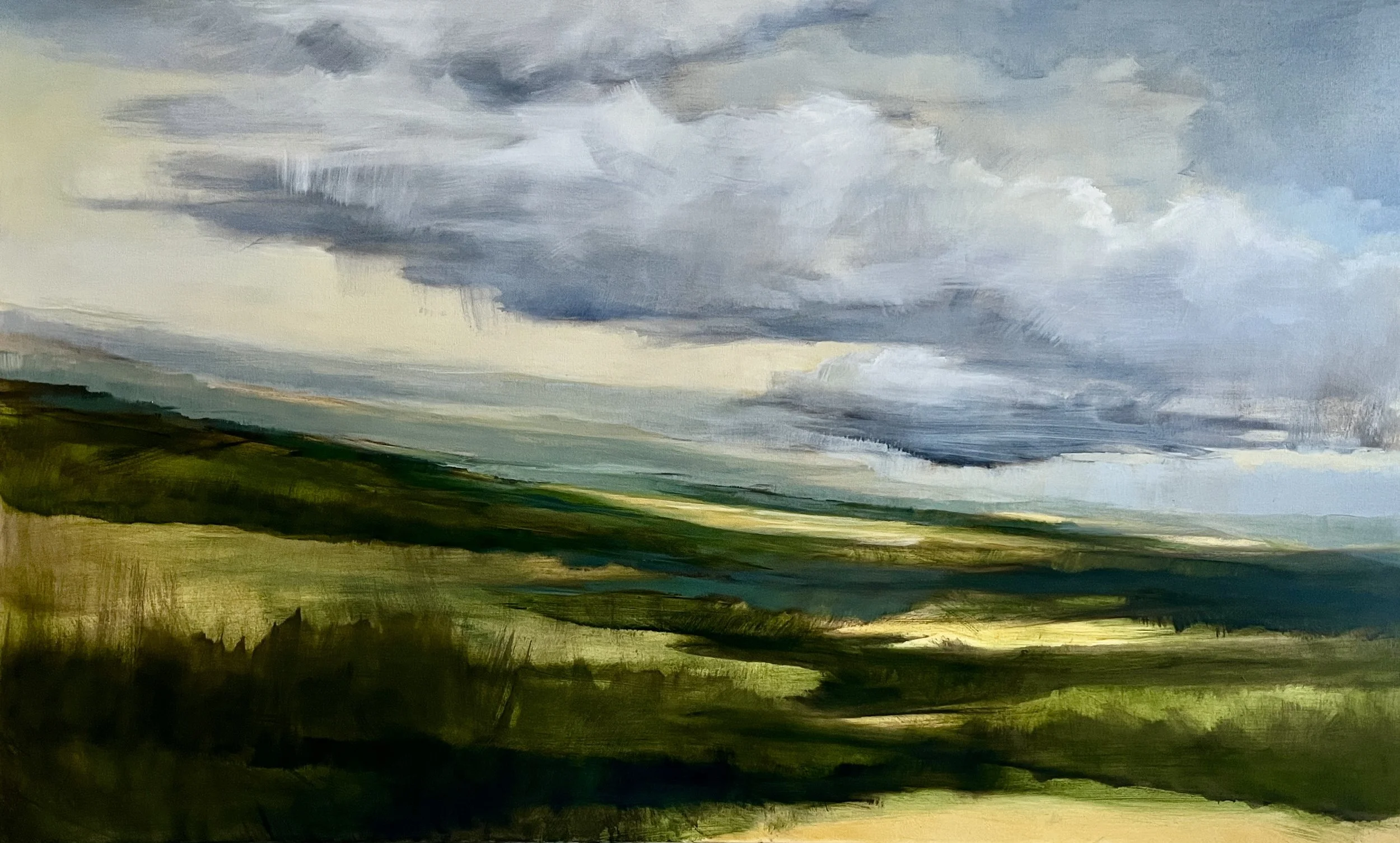 Commission, oil on canvas, 60x36"