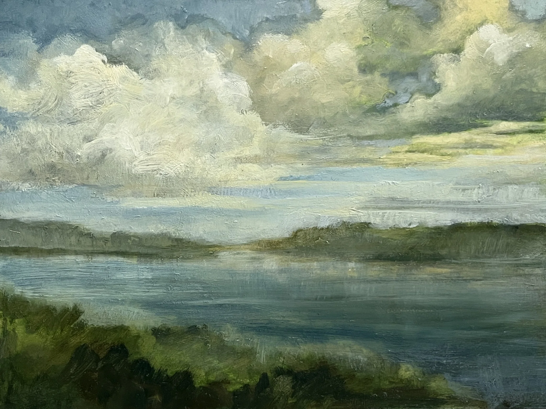 Spring 2025, oil on panel, 12x9"