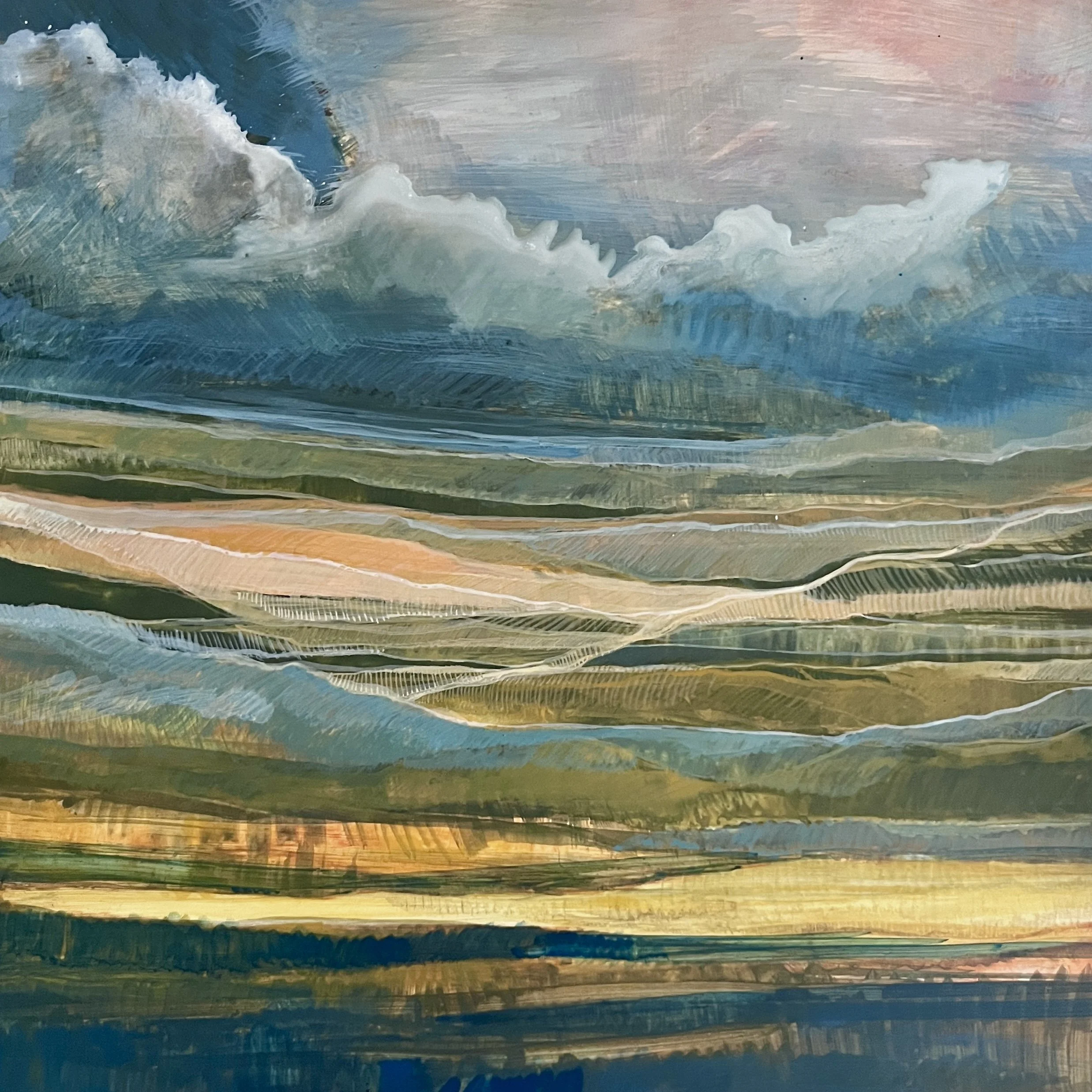 2025 Series 14, egg tempera on panel, 16x16"