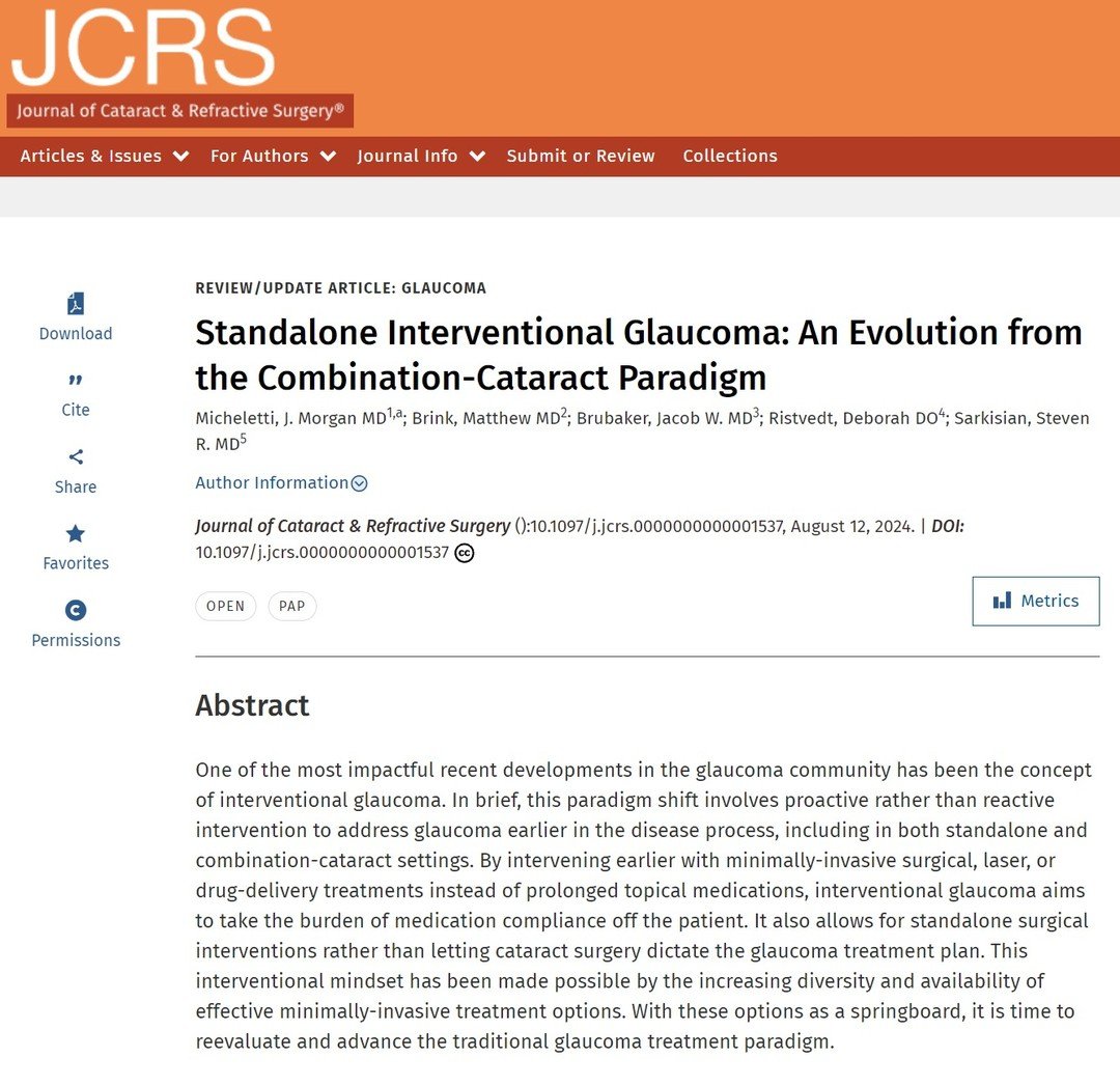 New publication! https://journals.lww.com/jcrs/abstract/9900/standalone_interventional_glaucoma__an_evolution.478.aspx