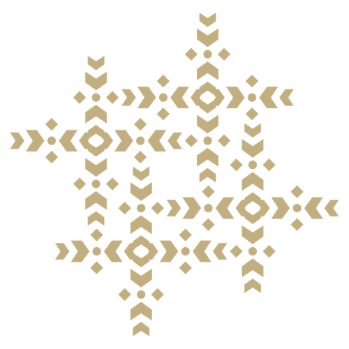 Golden embroidery pattern