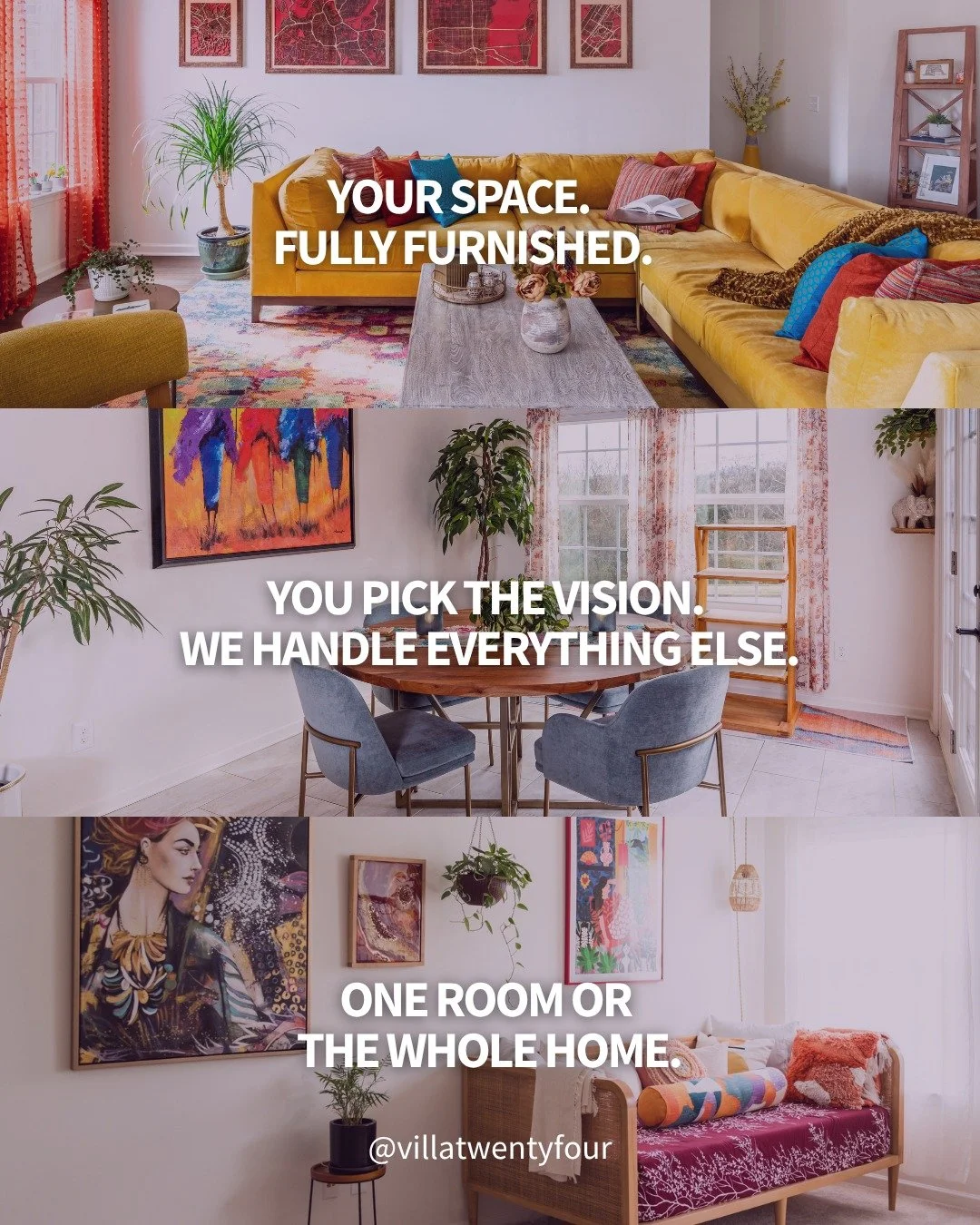 Furnishing a space is a lot more than buying furniture.

It is knowing what the room needs before you buy a single thing. It is floor plans, concept boards, sourcing pieces you would never find on your own, coordinating deliveries, and showing up on 