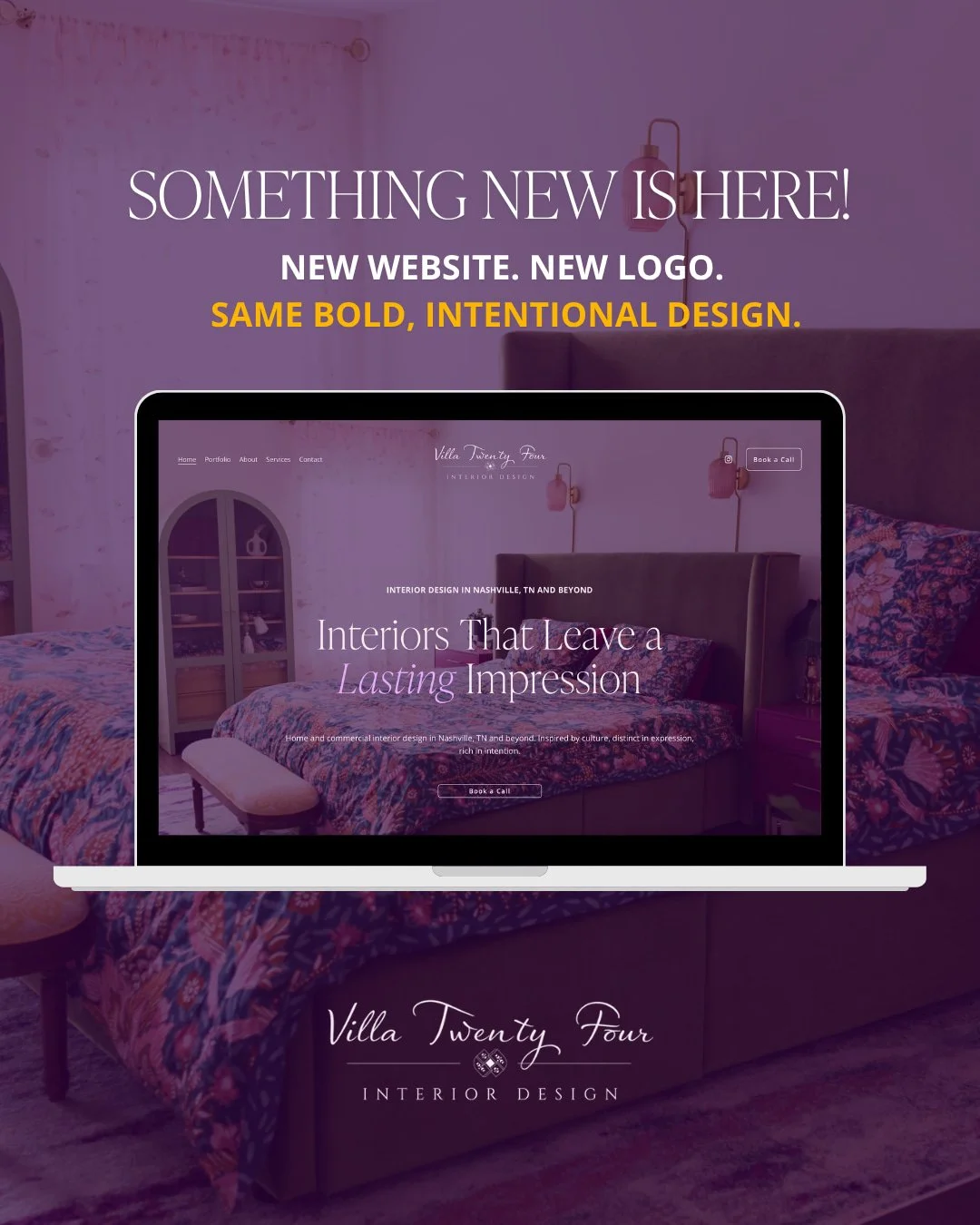 We have been working behind the scenes and it is finally here. A brand new website and a refreshed logo that better reflects the Villa Twenty Four vision.

Head to villatwentyfour.com to explore the portfolio, learn about the process, and book a call