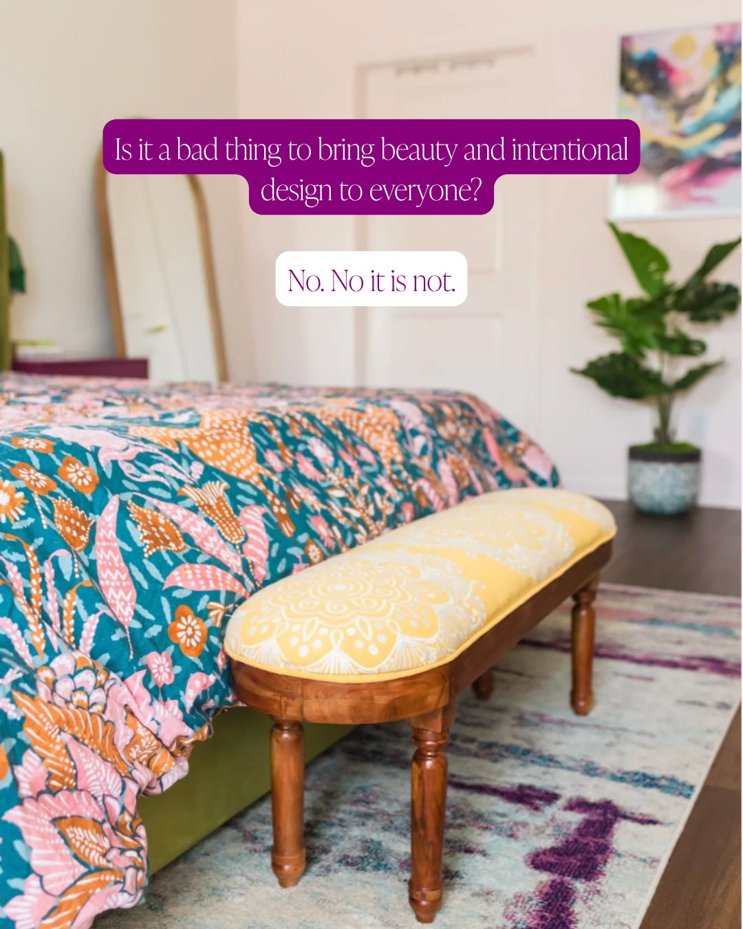 We said what we said 😌

Beauty and intentional design should not be a luxury reserved for a few. Every space deserves to feel purposeful, layered, and like it actually belongs to the person living in it.

That is what we show up to do every single t