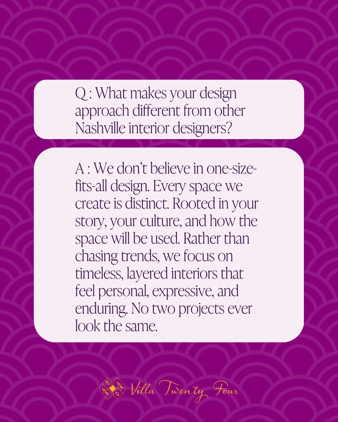 A lot of designers say they're different. Here's what actually sets our approach apart.

We don't believe in one-size-fits-all design. Every space we create is distinct, rooted in your story, your culture, and how the space will actually be used.

Ra