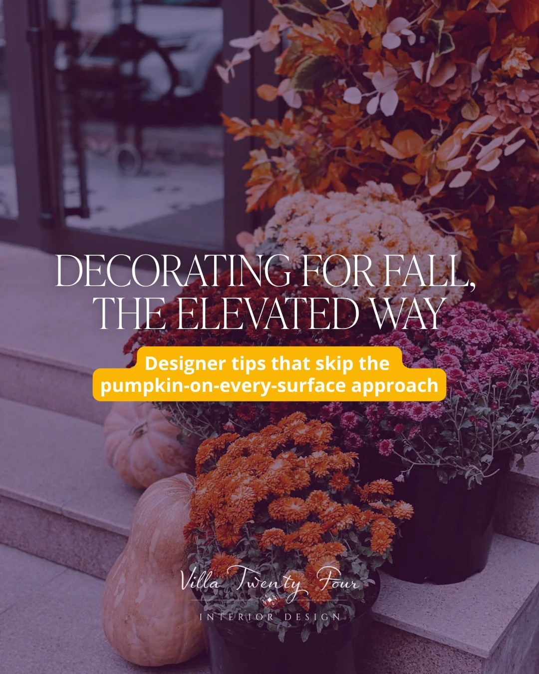 Confession: we love fall, but we don't love the moment in September when every surface in the house suddenly gets a tiny pumpkin 🎃

The coziest homes this time of year usually haven't added much at all. They've just gotten a few key things right, an