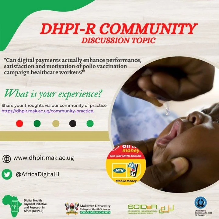 Can digital payments actually improve the performance, satisfaction, and motivation of health workers in the polio vaccination campaign?
What's your take on this issue?
Please join the discussion in our digital health payments community platform 👉 h