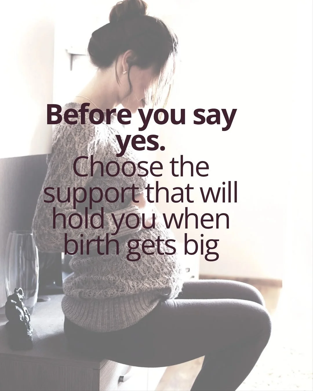 𝗕𝗲𝗳𝗼𝗿𝗲 𝘆𝗼𝘂 𝘀𝗮𝘆 𝘆𝗲𝘀&hellip;
𝗰𝗵𝗼𝗼𝘀𝗲 𝘁𝗵𝗲 𝘀𝘂𝗽𝗽𝗼𝗿𝘁 𝘁𝗵𝗮𝘁 𝘄𝗶𝗹𝗹 𝗵𝗼𝗹𝗱 𝘆𝗼𝘂
𝘄𝗵𝗲𝗻 𝗯𝗶𝗿𝘁𝗵 𝗴𝗲𝘁𝘀 𝗯𝗶𝗴.

Because you&rsquo;re not just choosing a provider.
You&rsquo;re choosing the energy, the experience p