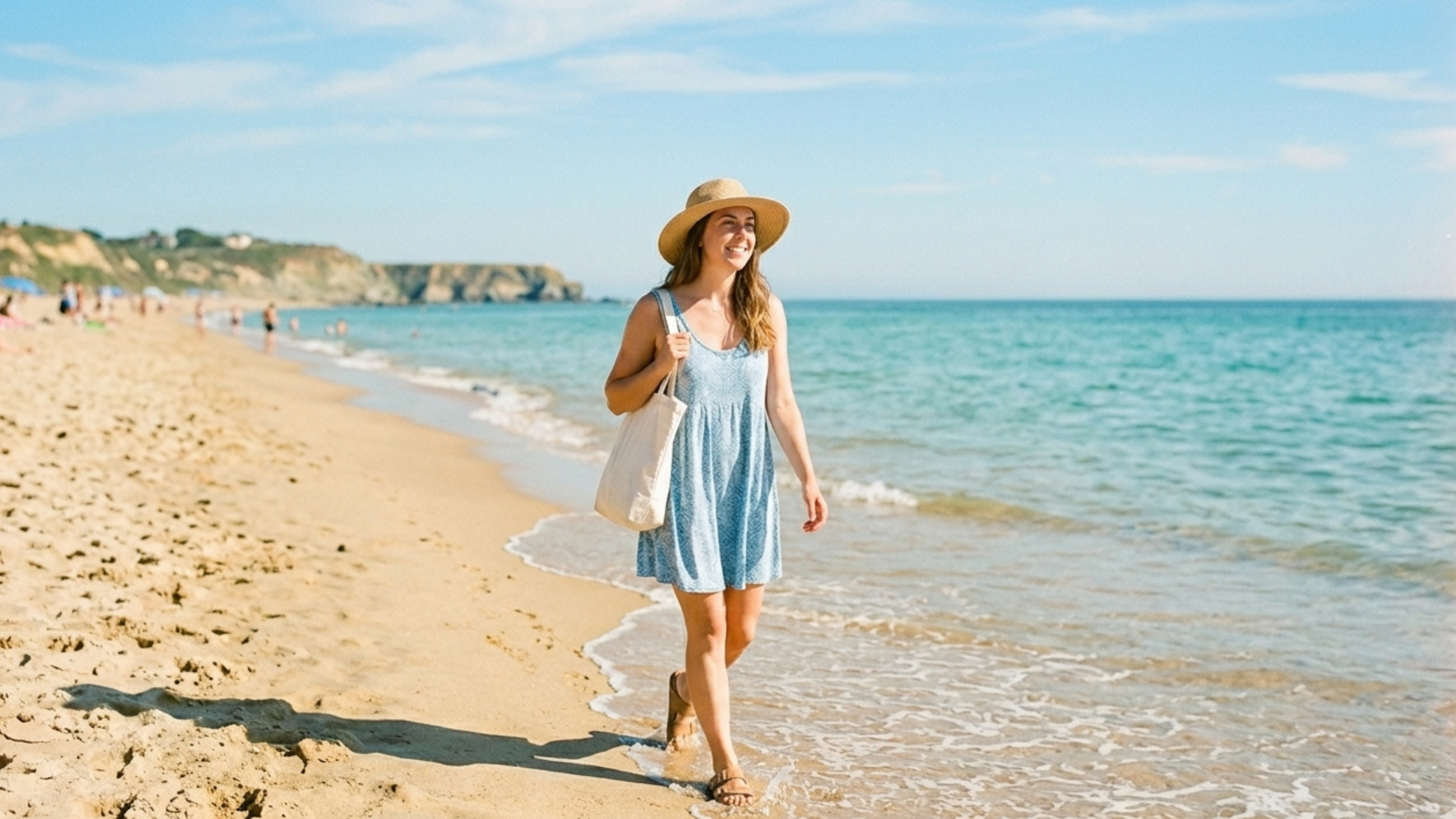 Acne-safe mineral sunscreen swatched on skin for summer sun protection
