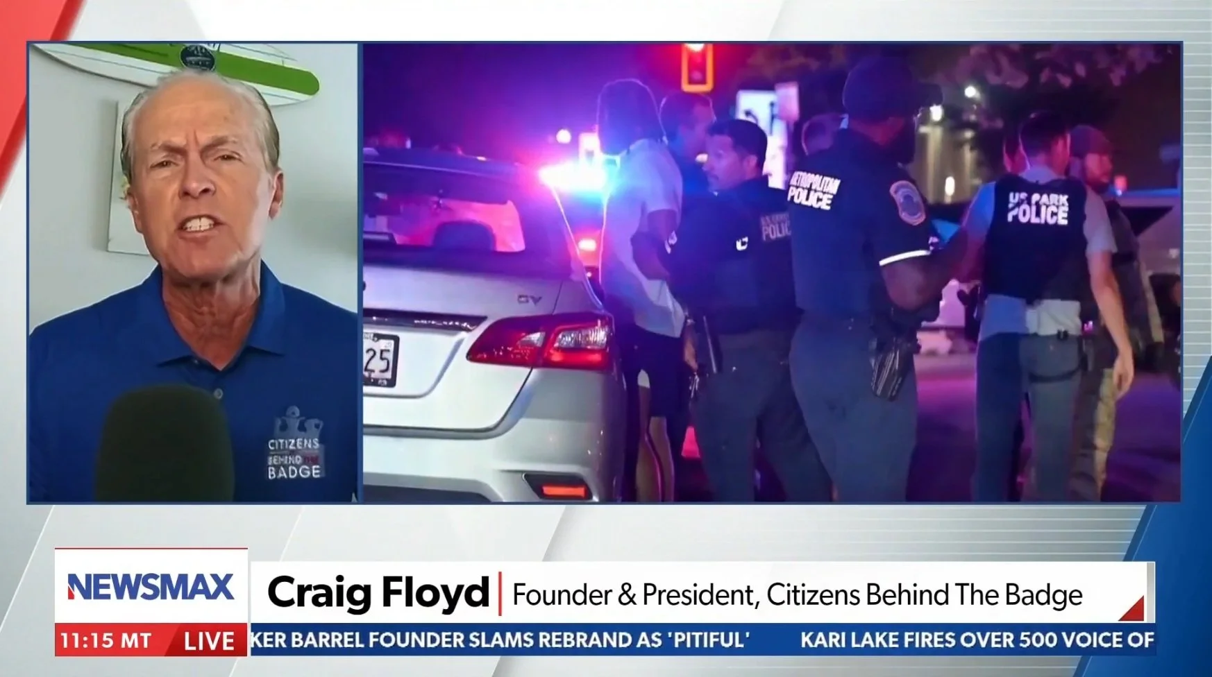 Newsmax Interview With Citizens Behind the Badge Founder, Craig Floyd, on Saturday Agenda 30-08-2025
