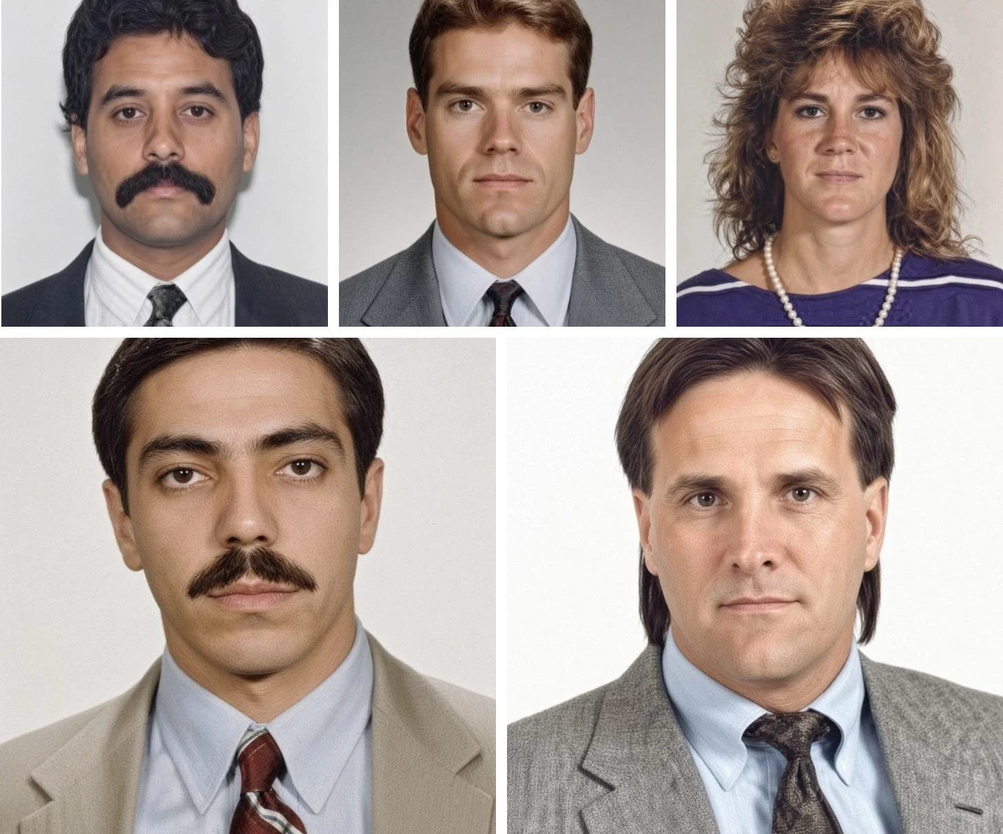 (Clockwise from top left) Frank Fernandez Jr., Jay W. Seale, Merdith Thompson, Frank S. Wallace Jr., Juan C. Vars
