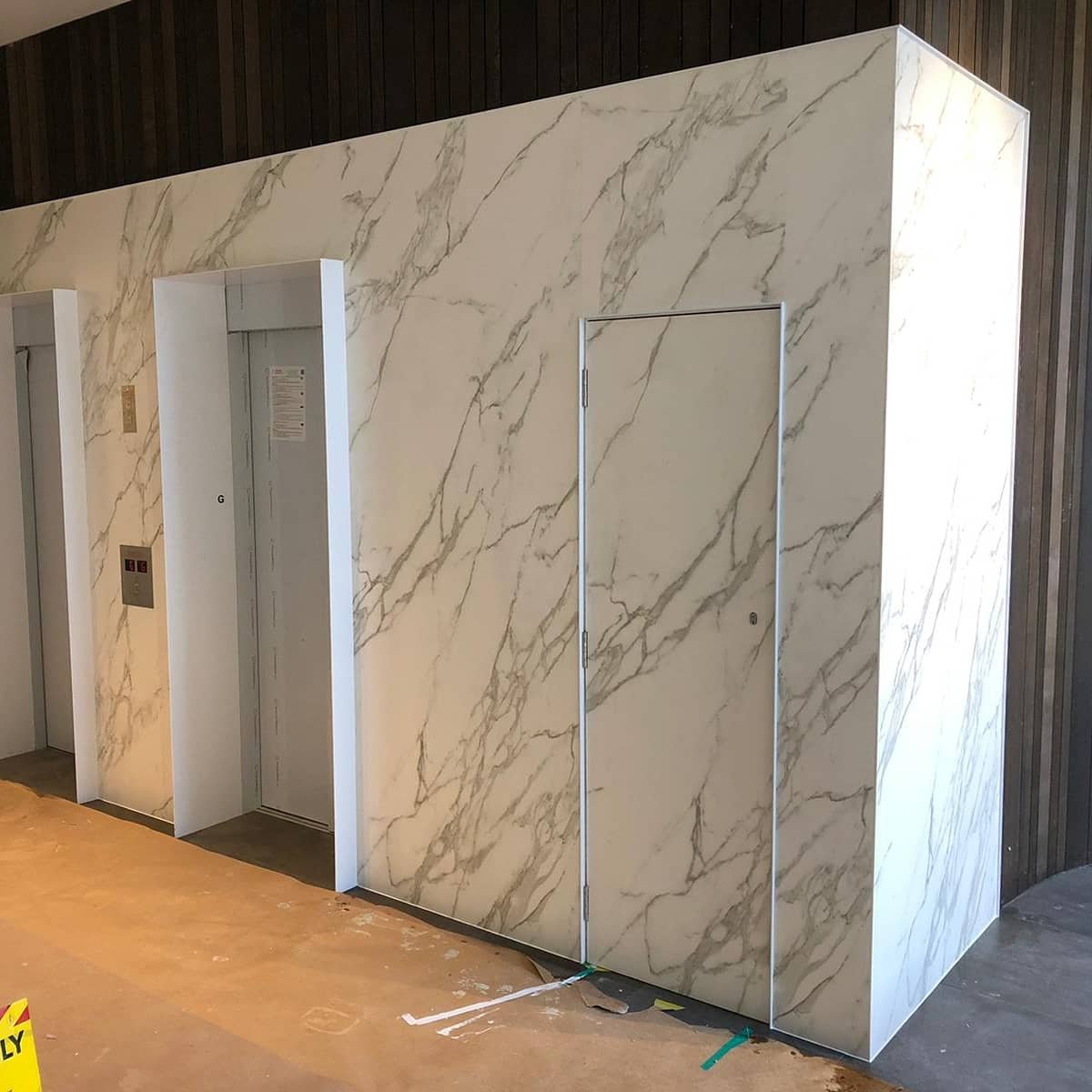 Seamless installation of cladding, facades, and large format tiles, featuring accurate digital templating for perfect fit and reduced installation time