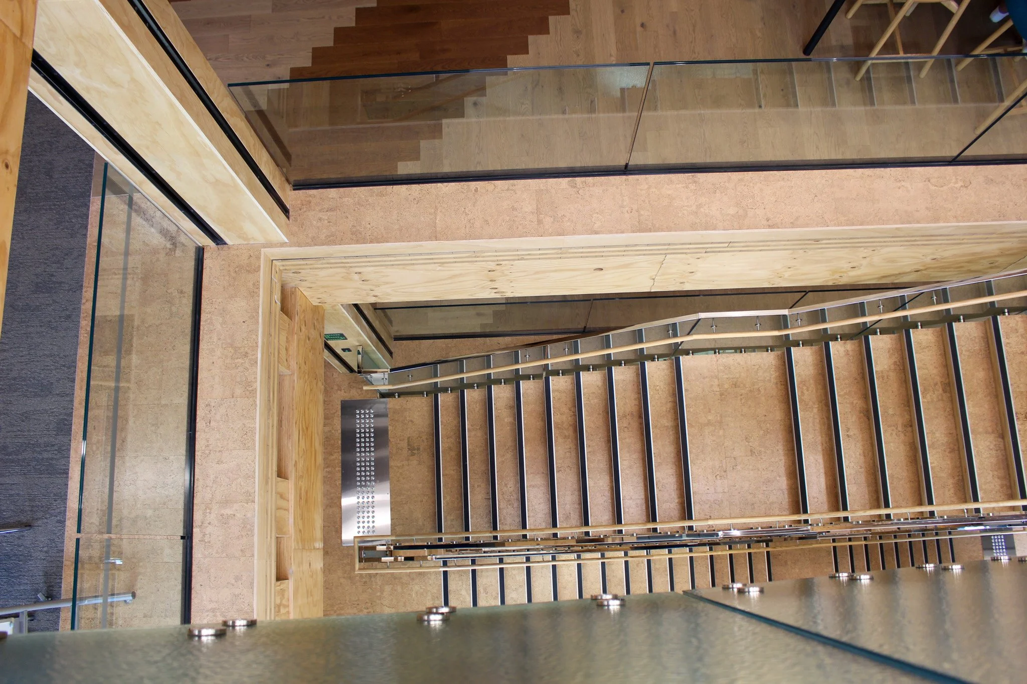 6 Flight staircase in Tauranga digitally templated for full height glass balustrade
