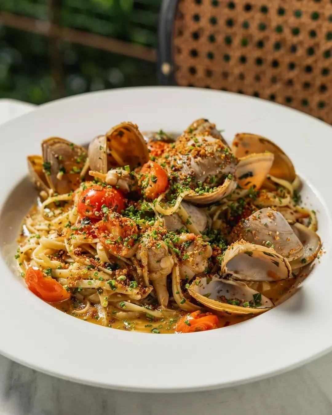 April is bringing something worth the wait&hellip;

Silky strands of pasta, tossed through a light, fragrant sauce with tender clams that have just opened, soaking up every bit of flavour. Sweet cherry tomatoes burst through with freshness, lifting t
