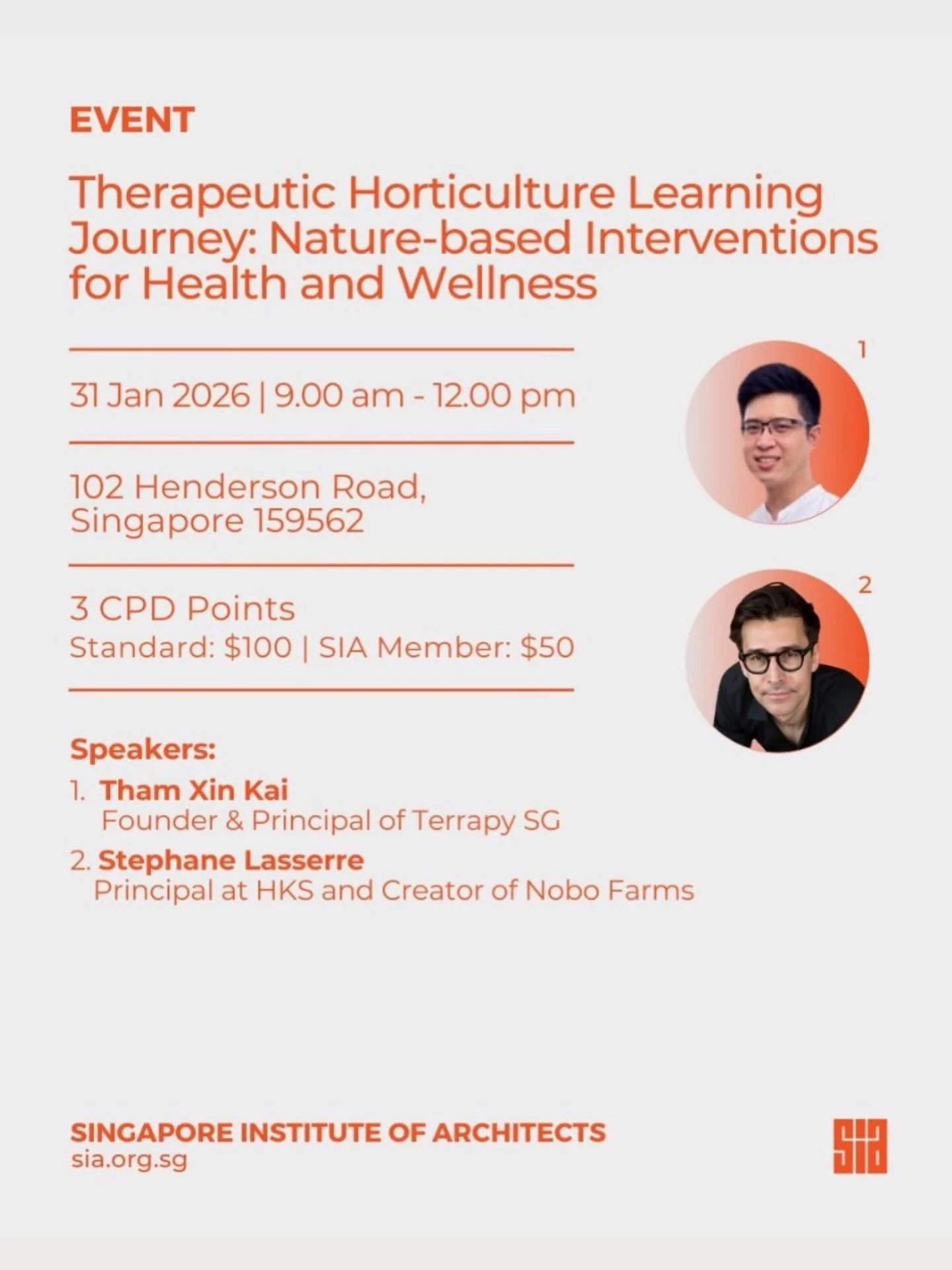 🌿 Kicking off 2026 with a meaningful start! 🌿

We&rsquo;re excited to begin the new year with an event organised by SIA on 31 Jan, where Terrapy SG will be sharing our work in therapeutic horticulture at Plant Therapy Studio.

✨ What&rsquo;s in sto