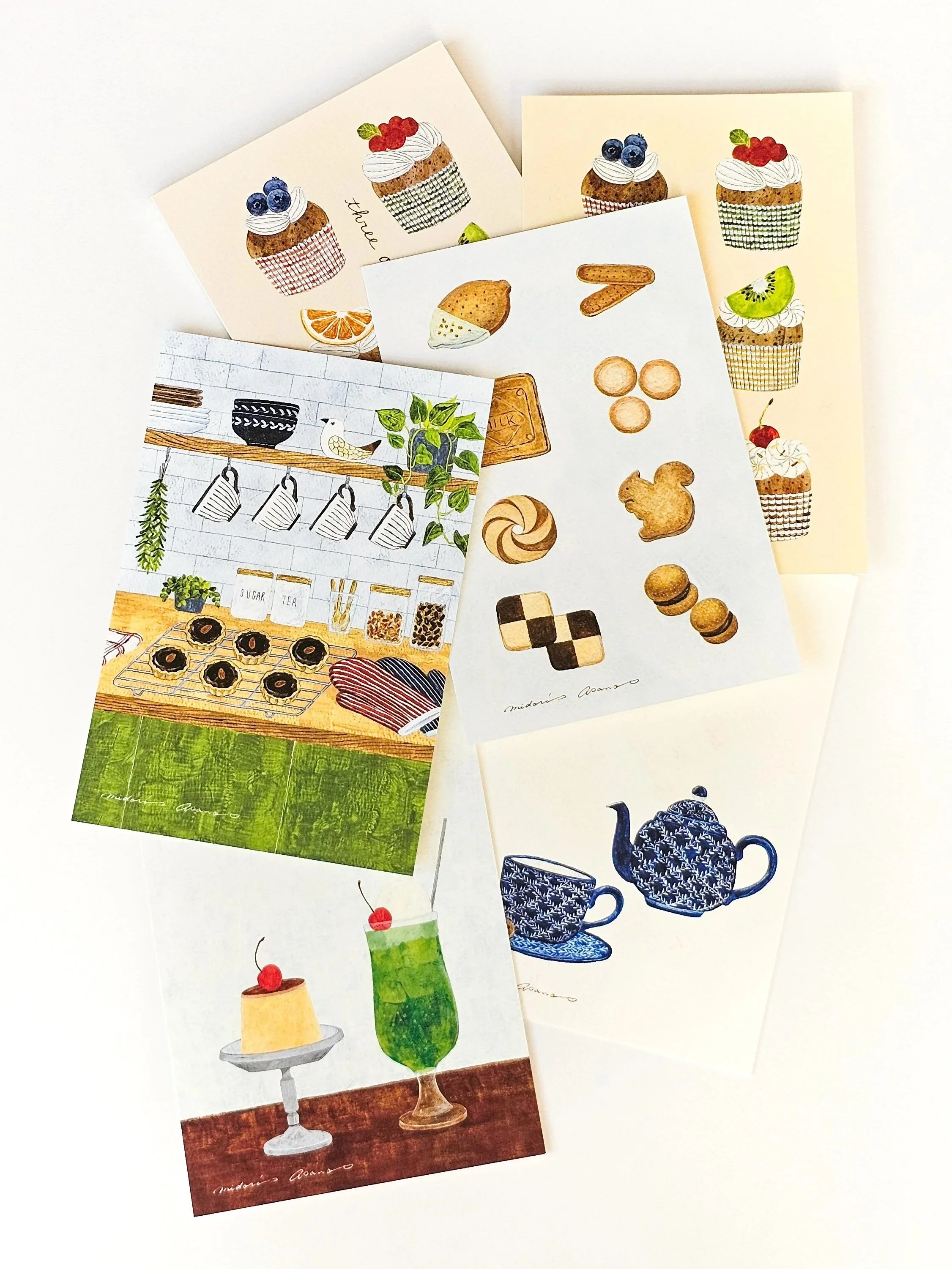 Cozyca - Midori Asano Postcards Pad - Three o' Clock