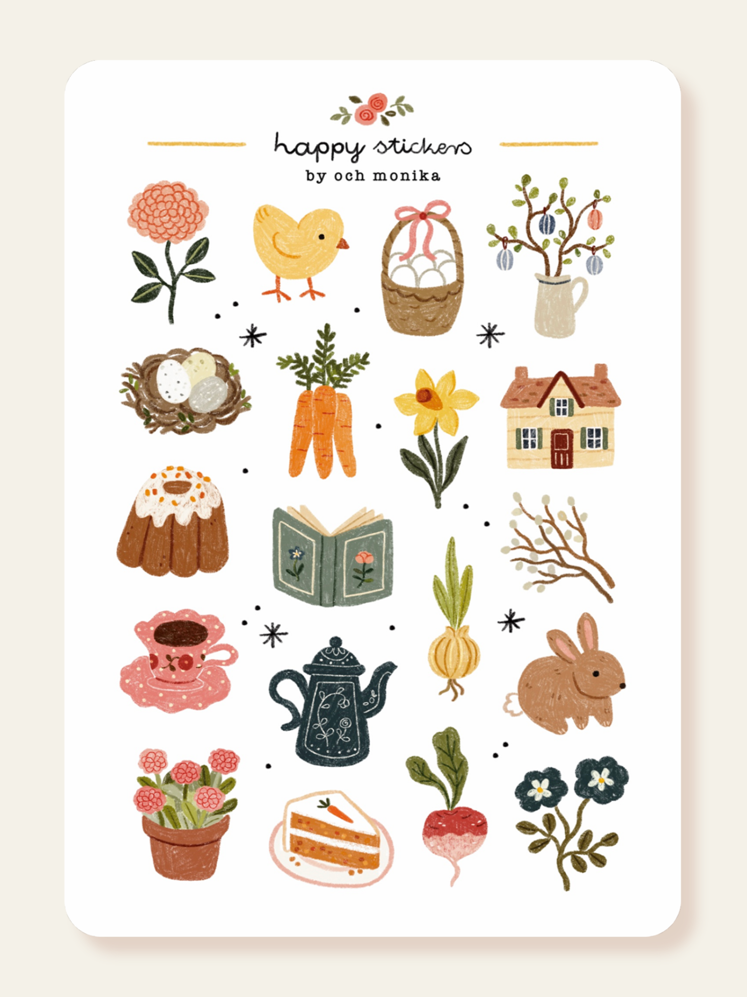 Och Monika - Early Spring SS055 Sticker Sheet