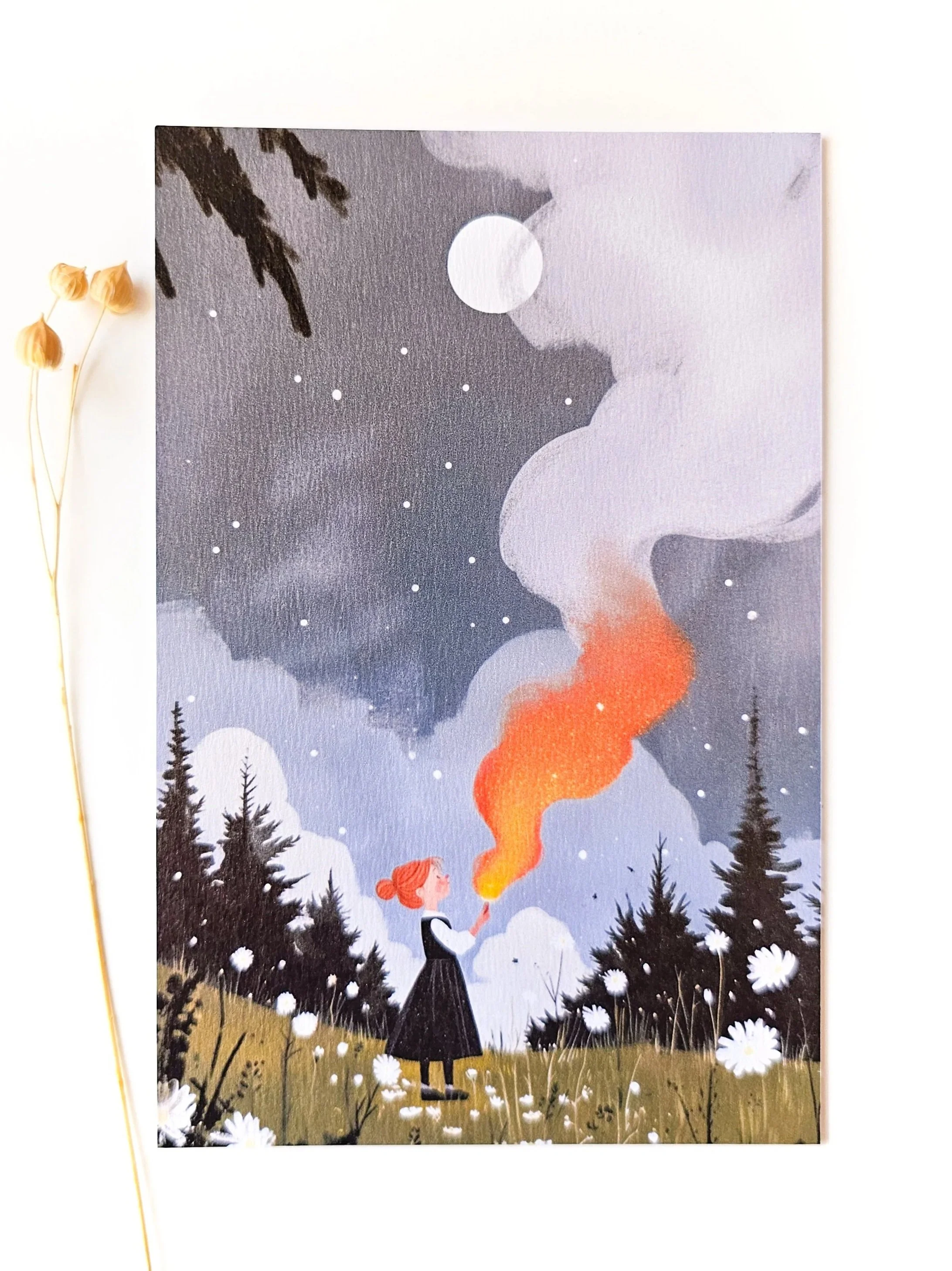 SanDots Atelier - Spark in the Darkness Postcard