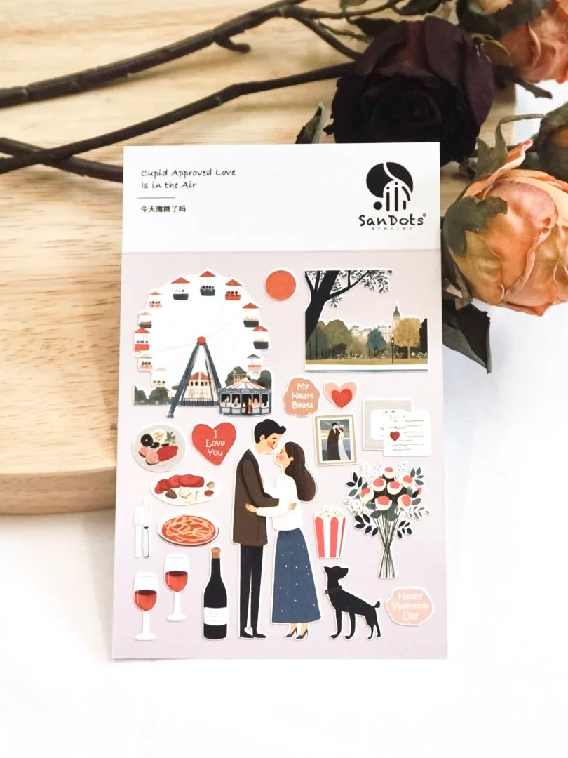 SanDots Atelier - Cupid Approved Love is in the Air Sticker Sheet