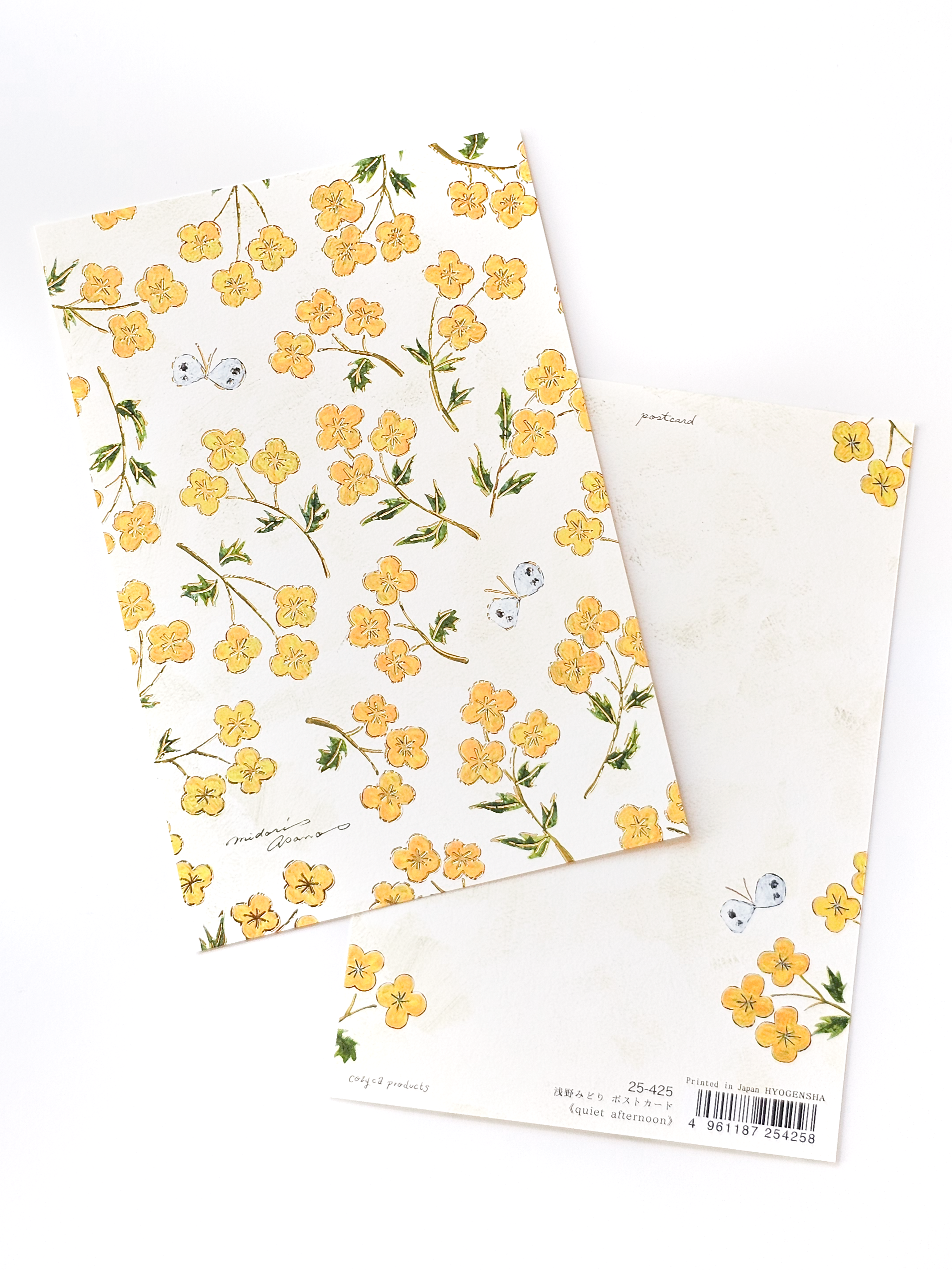 Cozyca - Midori Asano Foil-Stamped Postcard - Quiet Afternoon