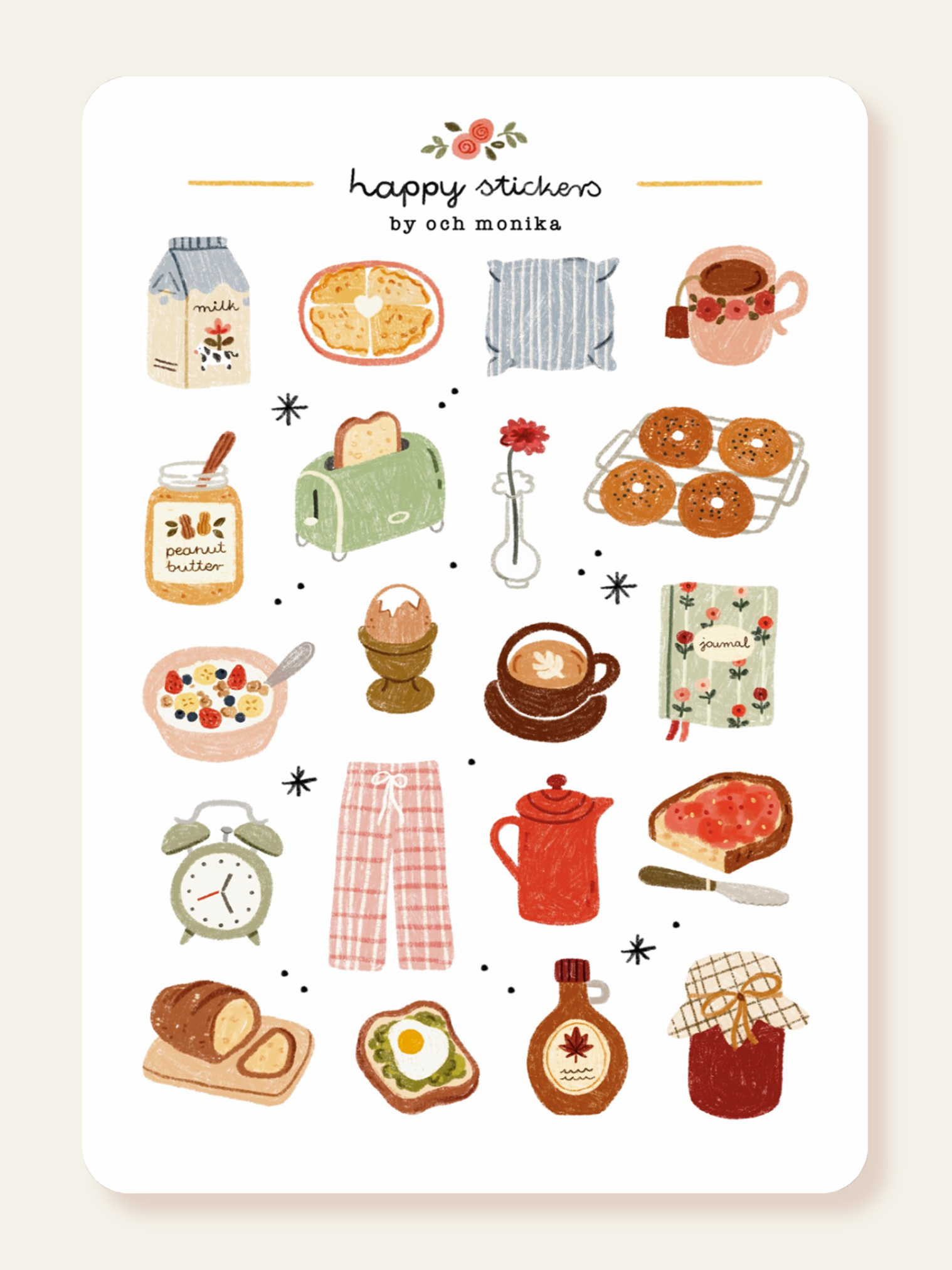 Och Monika - Good Morning SS053 Sticker Sheet
