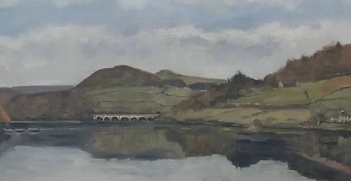 An original oil painting of Ladybower Reservoir