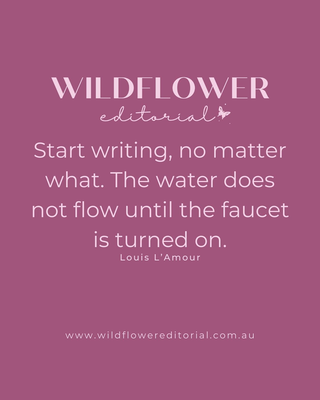 The faucet won&rsquo;t run itself, and neither will your story. What small step can you take today to let your ideas flow? 📝