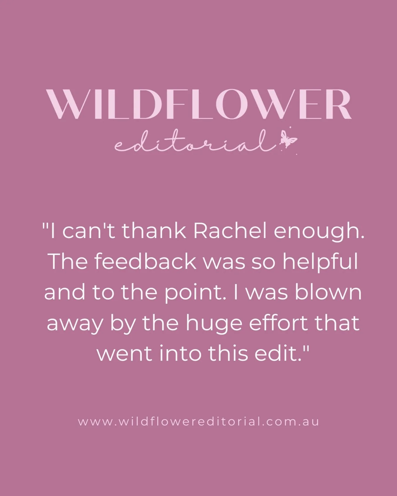 Receiving feedback like this is such a privilege. 😊

Every manuscript I work on receives the same care and attention I would hope someone would give my own writing. My goal is always the same. To leave you feeling encouraged, equipped and excited ab