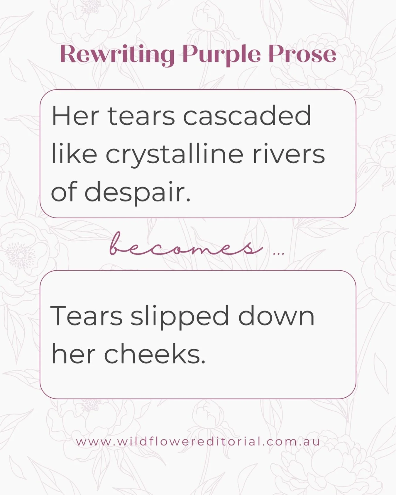 Sometimes, less really is more.

When every emotion is wrapped in elaborate description, readers begin noticing the writing instead of experiencing the story. Clear, precise language lets the emotion do the heavy lifting.

That doesn&rsquo;t mean bea