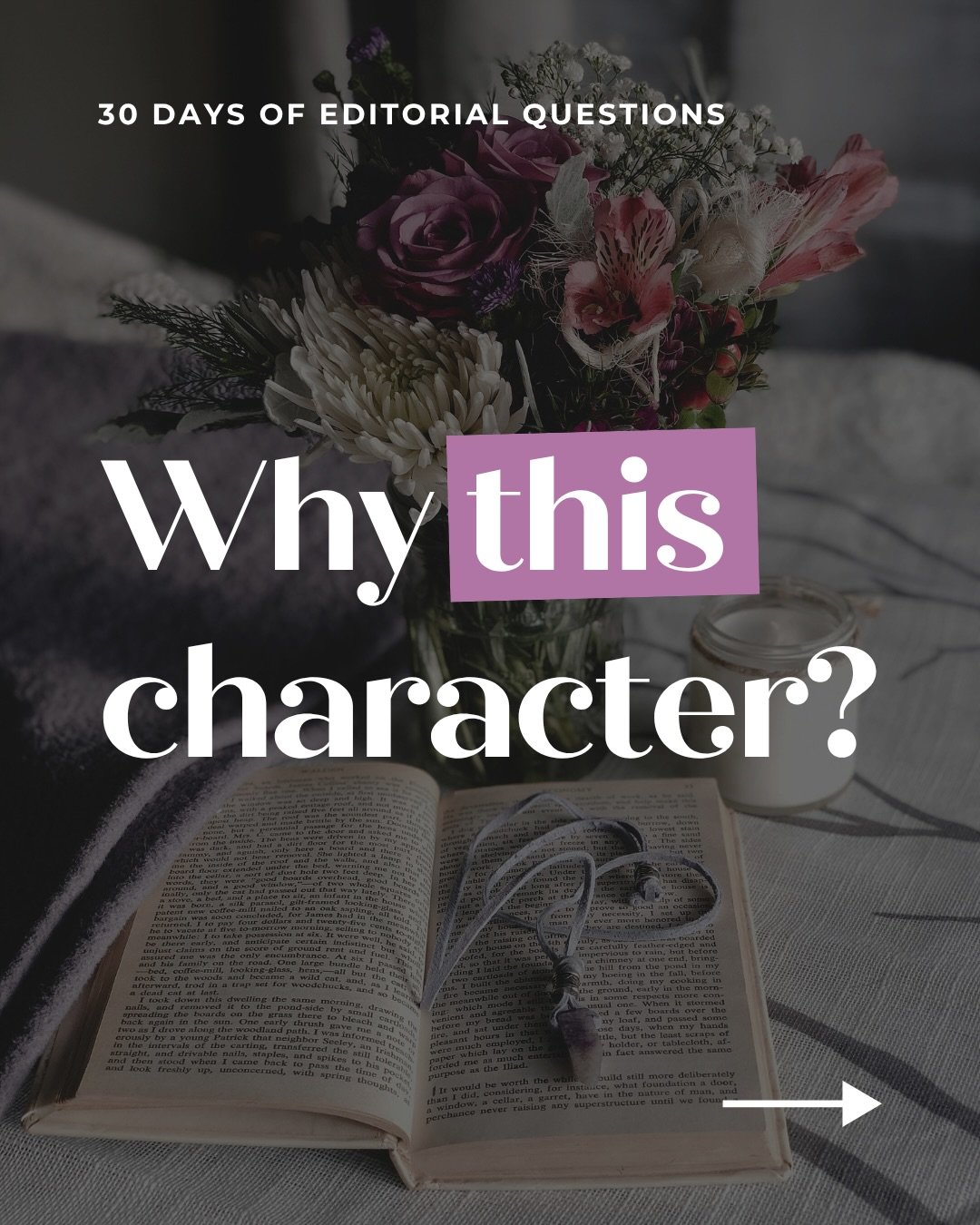 Why this character? 📖

When I&rsquo;m developmentally editing a manuscript, I&rsquo;m not only asking whether a protagonist is interesting or likeable. I&rsquo;m also asking:

Why does this story need to happen to this character?

Your protagonist s