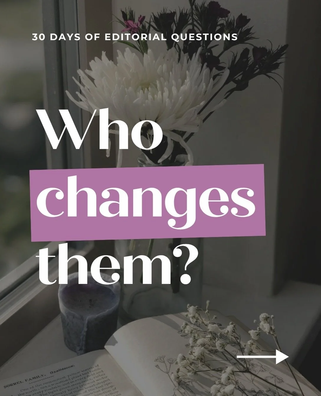 Who changes them? 🌼

Characters don&rsquo;t develop in isolation.

The people around them can challenge what they believe, expose their weaknesses, give them something to fight for, make them feel seen, hurt them, support them and help them become s