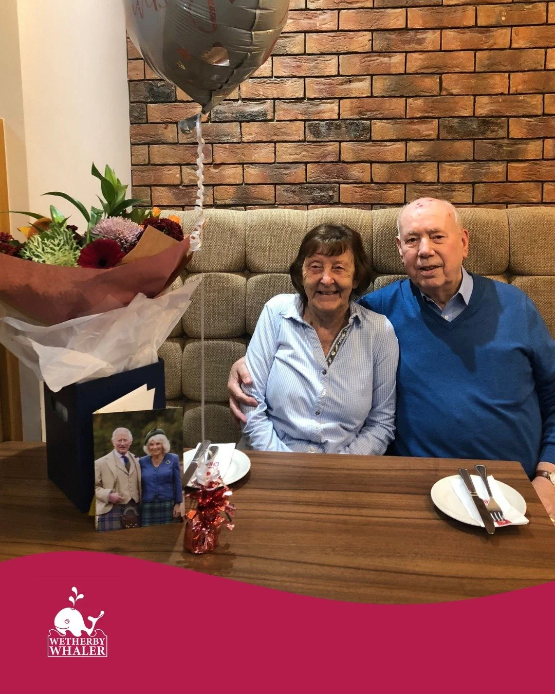 💕 Congratulations to Wetherby Whaler York regulars, Tony and Molly, who celebrated their 65th wedding anniversary with us this week - we wish them both all the best! 💕

#love #weddinganniversary #fishandchips