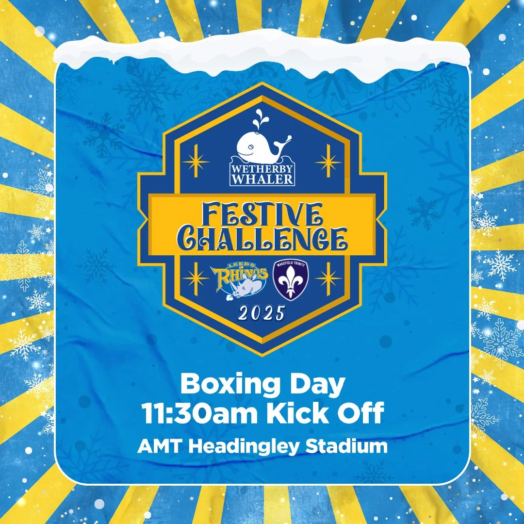 🎄🏉 It&rsquo;s that time again; the Wetherby Whaler Festive Challenge is right around the corner! 🏉🎄

Get ready for a cracking game of rugby packed with festive fun, community spirit, and plenty of action. 

Tickets go on sale THIS FRIDAY - don't 
