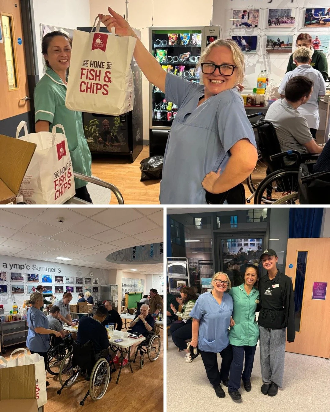 😍👏 A BIG well done to our Outwood team, who prepped and delivered 50 meals to the Pinderfields Hospital Spinal Unit - they couldn't wait to dig in! 👏😍

#wakefield #pinderfieldshospital #fishandchips