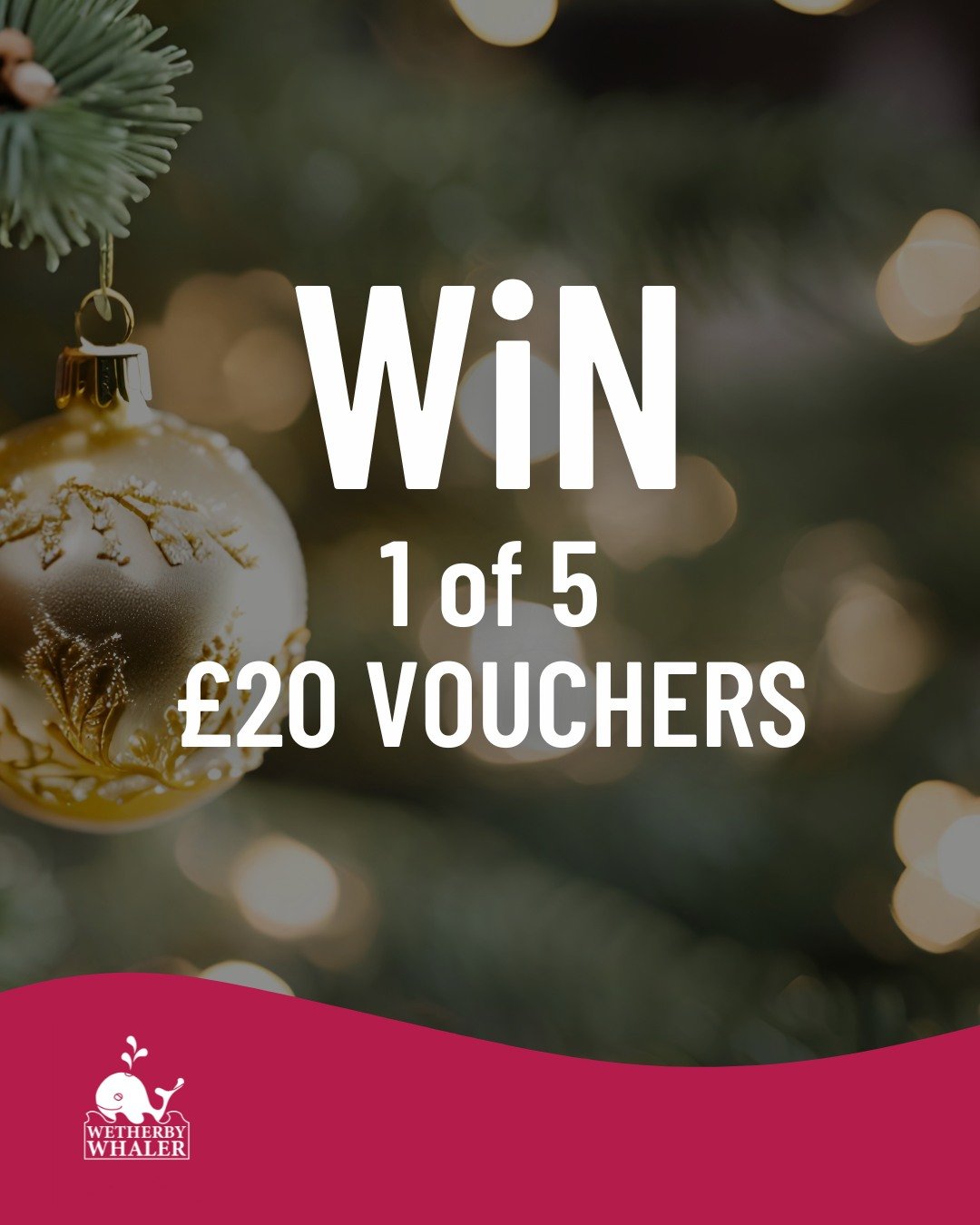 🏆🎄 WIN one of five &pound;20 Wetherby Whaler Vouchers - just in time for Christmas. And all you have to do to enter is: 🎄🏆

> Like our page
> Leave a comment tagging a friend 

Simple as that. The competition will end at midday on Wednesday