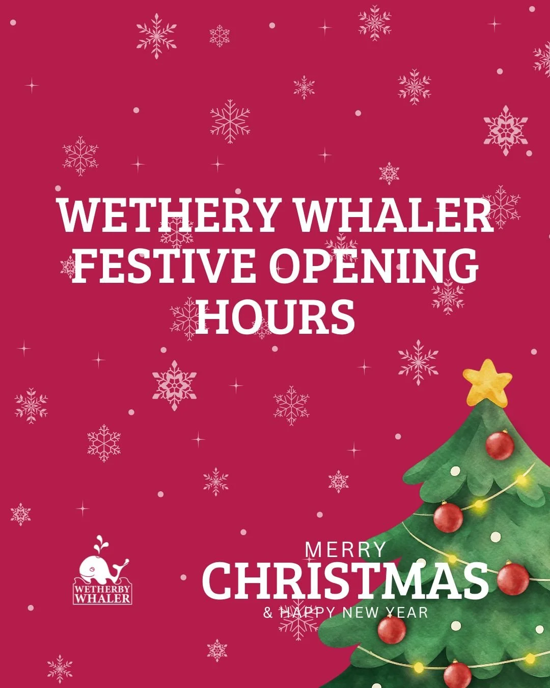 🎄✨ We&rsquo;re open over the festive season so you can still enjoy your favourite fish &amp; chips! ✨🎄

Please check our Christmas and New Year opening hours before visiting, and let us take care of tea.

Visit our website for restaurant opening ho