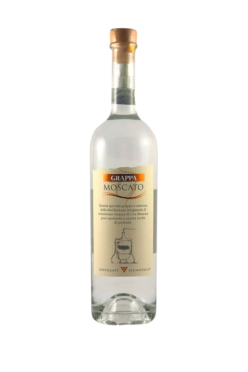 GRAPPA MOSCATO 70CL 40% ALL’ANTICA POLINI