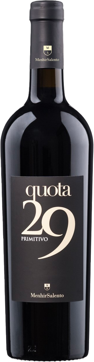 PRIMITIVO IGT PUGLIA QUOTA 29 MENHIR SALENTO 2023