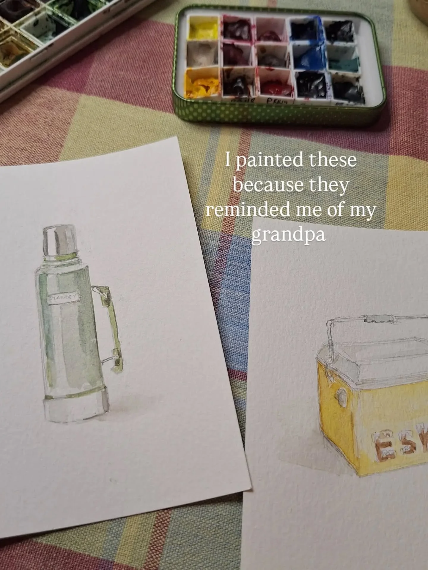 Things that remind me of my grandpa...

A Thermos of black tea and a battered esky.

I have many good memories of my childhood on the farm and little images like this bring me straight back. ✨️