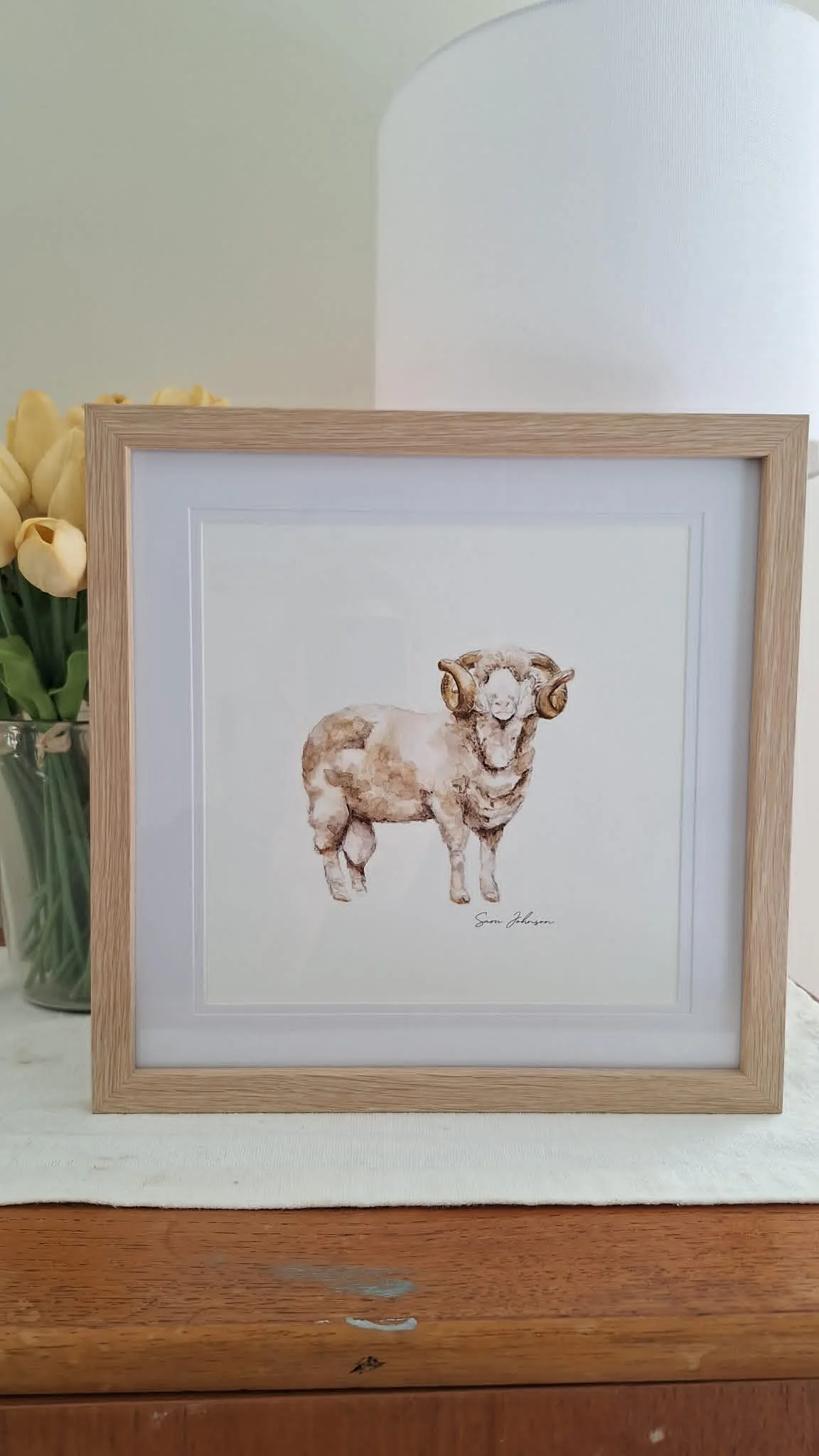 "The Prized Ram" (Framed)