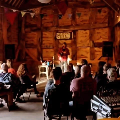 It's been an amazing week. Thank you so much to Mr @rorymcleoduk for opening the @accidentalartsandecology centre at @welshmountaincider with his extraordinary performance. What an artist, and what a lovely human being! We hope to tempt him back next