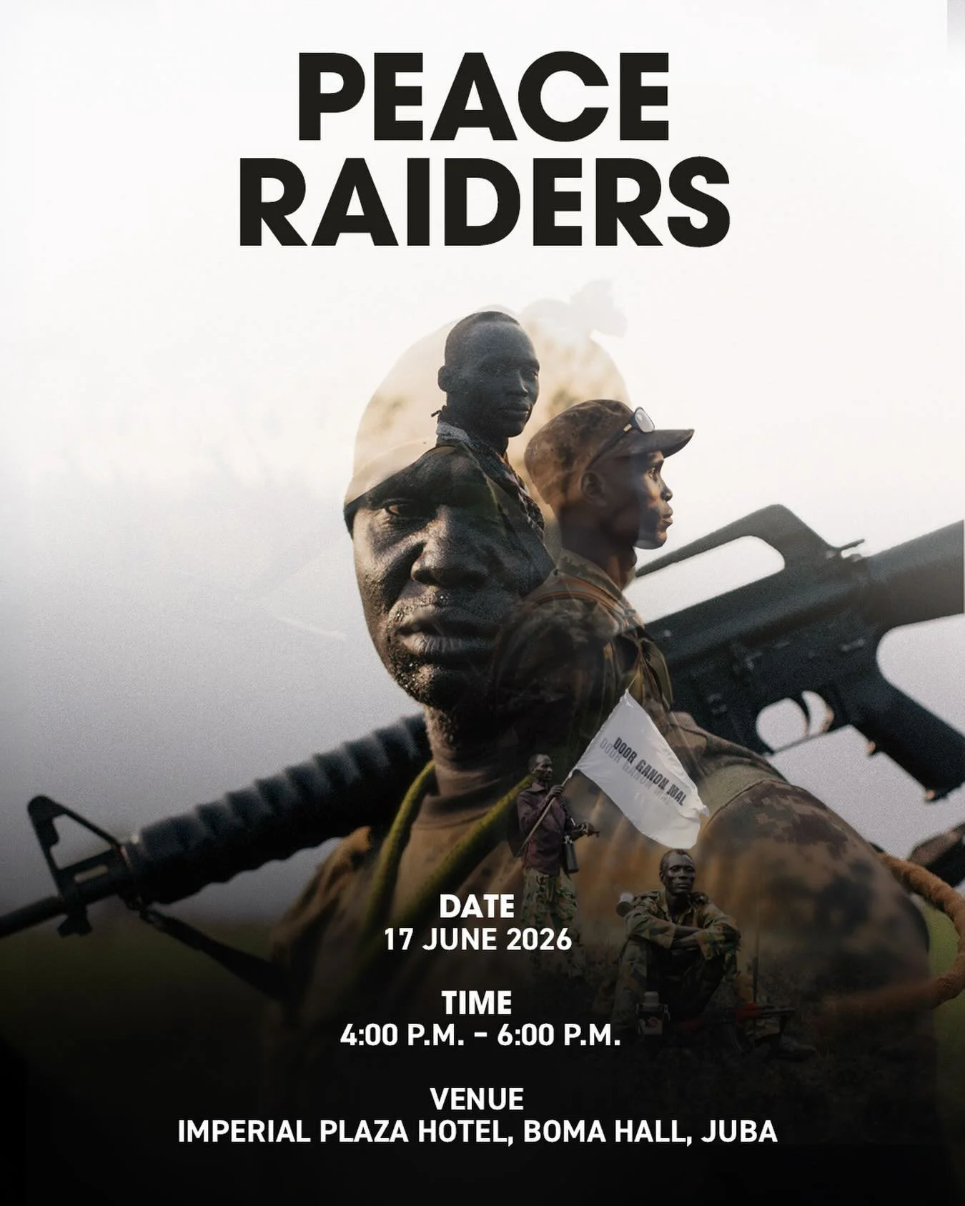Join us for the launch of Peace Raider, a documentary highlighting how Dinka and Murle youth, women, and chiefs walked for days to reopen roads long abandoned due to insecurity, fear, and mistrust.  Register now: https://forms.gle/pe8oSXcErz2tKD1k7
