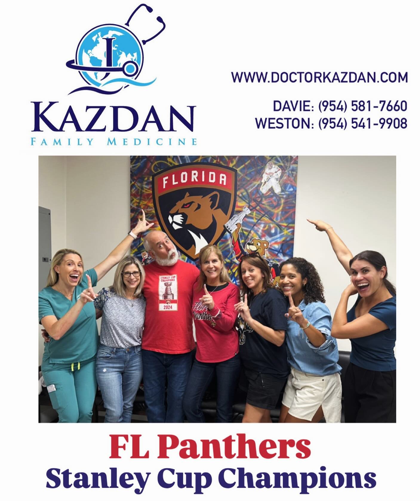 Stanley Cup Fever hit the office hard today 🏆
Let&rsquo;s go Panthers!!

#StanleyCupChamps #TimeToHunt #FLPanthers #CupFever
