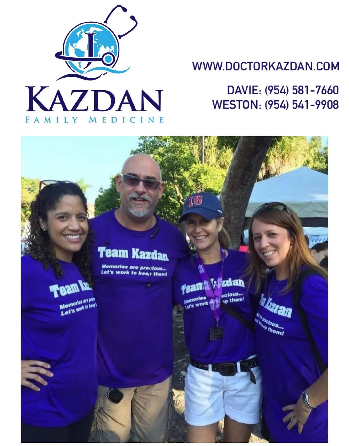 September is World Alzheimer&rsquo;s Month! 🧠 
#flashbackfriday - Team Kazdan at the Walk to End Alzheimer&rsquo;s 

❗️Alzheimer&rsquo;s disease is the most common type of dementia 🧠 

 ➪More than 50 million people worldwide live with dementia, pre