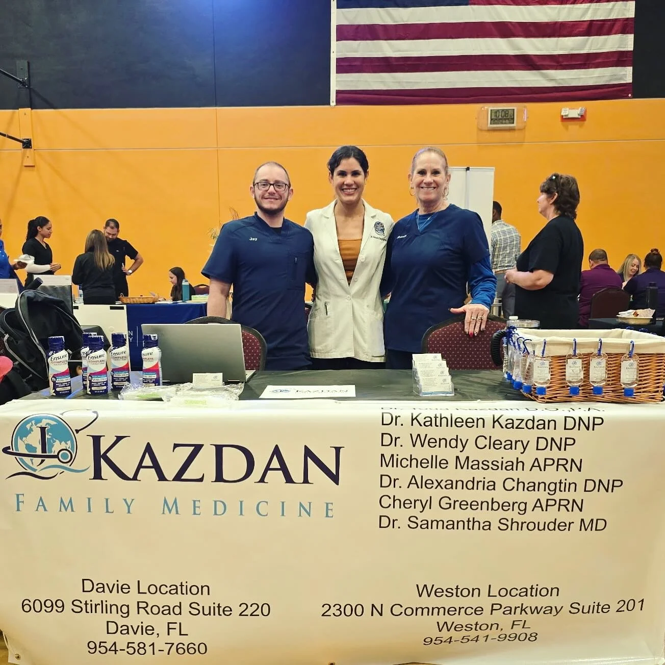J Kazdan Family Medicine is at the 2025 Town of Davie Employee Health Fair!
We are always welcoming new patients! 
Call us or visit our website for more information and FAQs! 
🖥️ www.DoctorKazdan.com
📞 
📍 Davie Office: (954) 581-7660
📍 Weston O